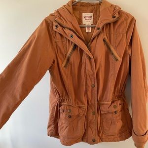 Orange warm jacket, two layered